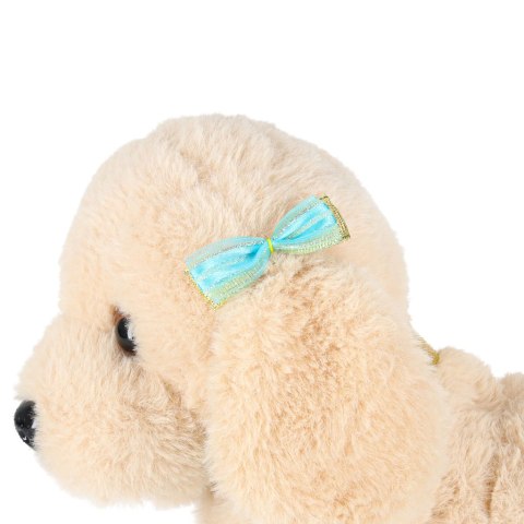 Piesek interaktywny na smyczy szczeka chodzi rusza ogonem Pudel