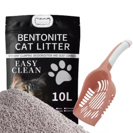 ZESTAW 2 x Żwirek bentonitowy 10L + Łopatka