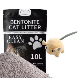 ZESTAW 2 x Żwirek bentonitowy 10L + zabawka myszka