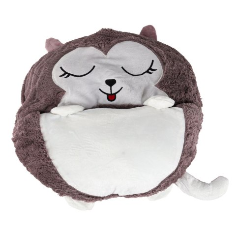 Śpiwór do spania dla dzieci turystyczny poduszka 2w1 125x50cm niebieski