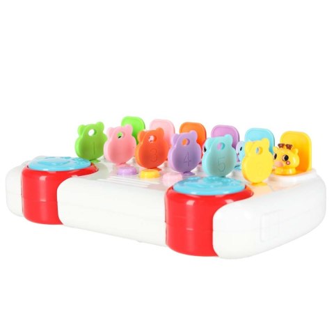 Autobus edukacyjny grający wyskakujące zwierzątka kluczyki