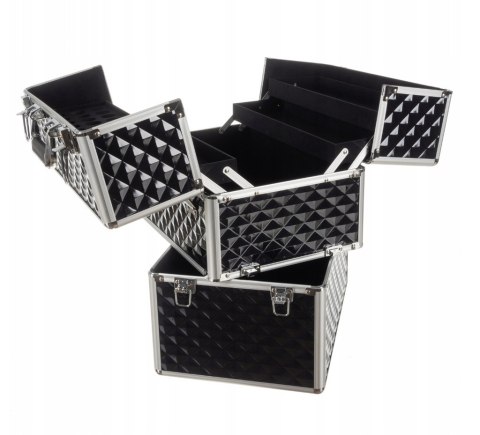 Kuferek na kosmetyki walizka organizer kosmetyczny XXL 3D