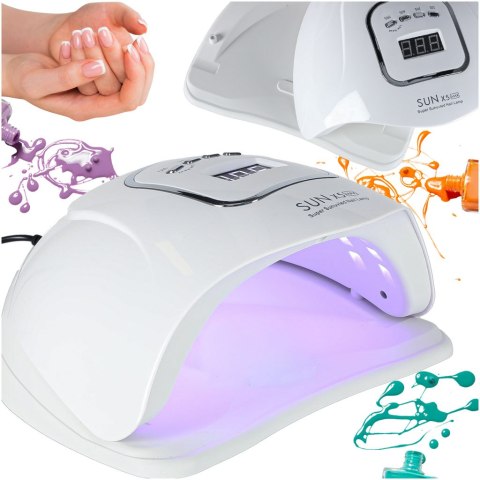Lampa do paznokci Sun X10 UV 45 LED 280W manicure hybrydy żele