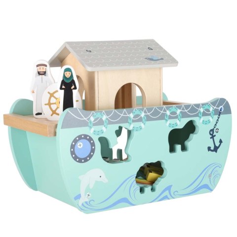 Sorter drewniany Lulilo Arka Noego statek zwierzątka 9 elementów