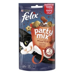 FELIX PARTY MIX MIXED GRILL PRZYSMAK Wołowina Kurczak i Łosoś 60g