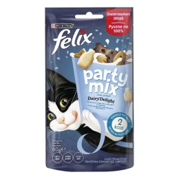 FELIX PARTY MIX O SMAKU MLEKA JOGURTU I SERA 60G
