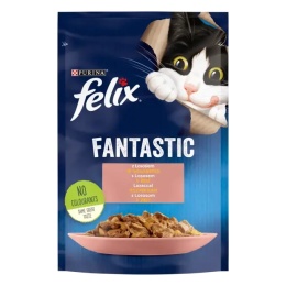 Felix Fantastic Karma dla kotów z łososiem w galaretce 85 g