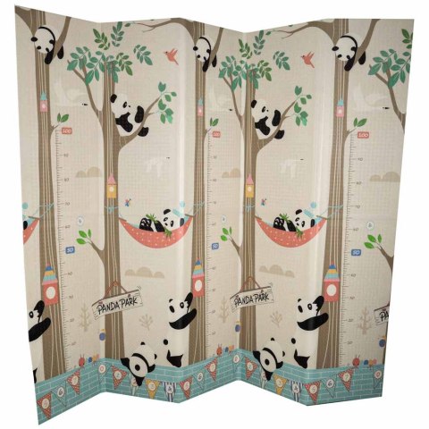 Mata edukacyjna piankowa dwustronna składana pandy ulica 180 x 200cm