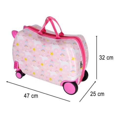 Walizka podróżna dla dzieci na kółkach bagaż podręczny jednorożec