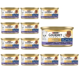 ZESTAW 12x85g GOURMET GOLD MUS z jagnięciną