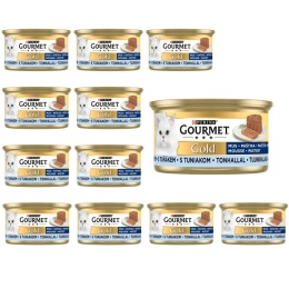 ZESTAW 12x85g GOURMET GOLD MUS z tuńczykiem