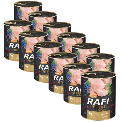 ZESTAW 12 x DOLINA NOTECI RAFI MOKRA KARMA DLA PSA Z PRZEPIÓRKĄ 800G