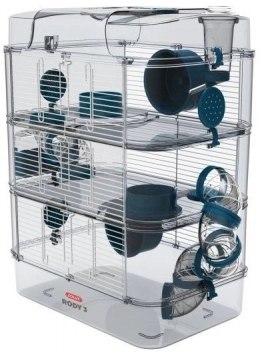 Zolux Klatka Rody3 Trio 41x27x53cm Niebieska