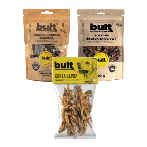 ZESTAW PRZYSMAKÓW BULT serdelki, żołądki drobiowe, kurze łapki