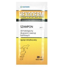 Eurowet Szampon Hexoderm Dla Gryzoni I Zwierząt Futerkowych 20x20ml