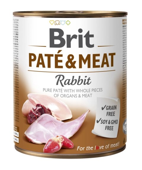 Brit Pate & Meat Z Królikiem 800g