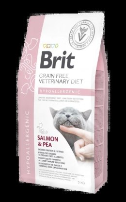 Brit Grain Free Veterinary Diet Cat Hypoallergenic Łosoś Z Groszkiem 2kg