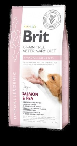 Brit Grain Free Veterinary Diet Dog Hypoallergenic Łosoś Z Groszkiem 2kg