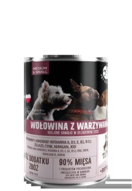 PetRepublic Wołowina Z Warzywami Krojone Kawałki W Delikatnym Sosie 400g