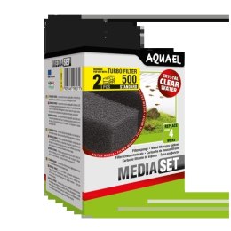 AQUAEL Wkład filtracyjny Gąbkowy Turbo 500 MediaSet 2szt