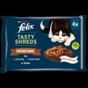 Felix Tasty Shreds Mokra Karma Dla Kota Z Kaczką I Indykiem W Sosie 4x80g