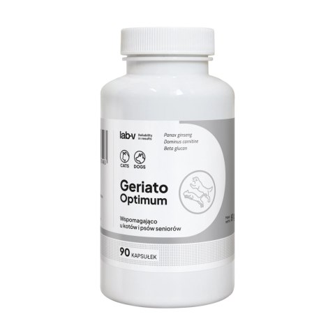 Lab-v Geriato Optimum Wspomaganie Zdrowia Seniorów Dla Psów I Kotów 90 Kapsułek