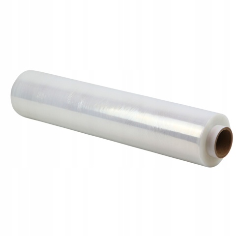 FOLIA STRETCH 3,2kg brutto/2,7kg netto 50 cm TRANSPARENT BEZBARWNA