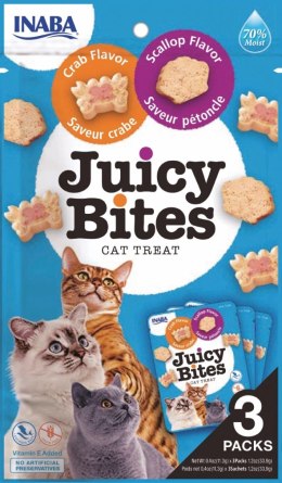 INABA Ciao Juicy Bites Przegrzebek I Krab 3x11,3g