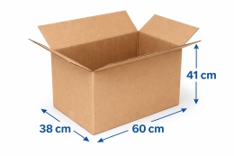 Karton klapowy pudło 600x380x410mm Orlen Paczka gab. L 480g/m2 3W 1 szt.
