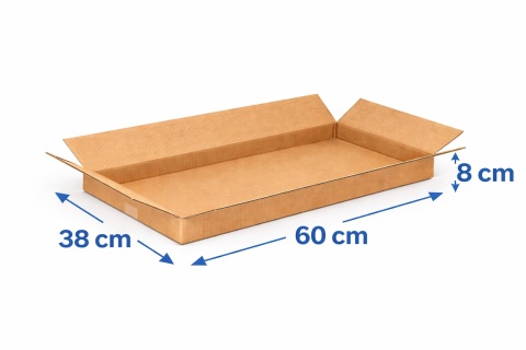 Karton klapowy pudło 600x380x80mm Orlen Paczka gab. S 480g/m2 3W 1 szt.