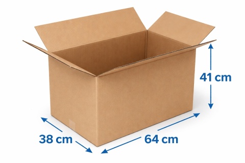 Karton klapowy pudło 640x380x410mm Paczkomat InPost C 480g/m2 3W 1 szt.