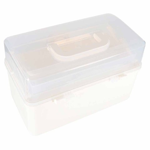 Organizer na leki pojemnik pudełko kasetka apteczka duży XXL na zamek skrzynka 34,5x23x22 cm