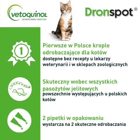 Bayer Dronspot Krople Na Robaki I Pasożyty 2x0,7ml