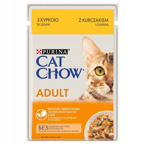 Cat Chow Adult Kurczak z cukinią w galaretce 85 g