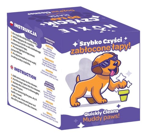 Czyścik do mycia łap dla psa kota silikonowy 11x9cm
