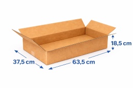 Karton klapowy pudło 635x375x185mm Paczkomat InPost gab. B 480g/m2 3W 10 szt.