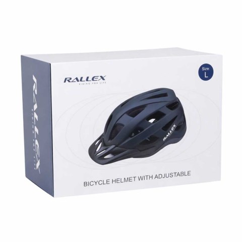 Kask rowerowy na rower RALLEX damski męski regulowany czarny L 58-62cm