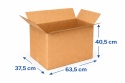 Karton klapowy pudło 635x375x405mm Paczkomat InPost gab.C 480g/m2 3W 10 szt.