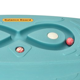 Deska do balansowania bujania równoważnia z labiryntem bujak balansowy dla dzieci turkusowa