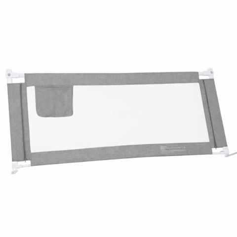 Barierka do łóżka ochronna zabezpieczenie blokada osłona 140cm szara