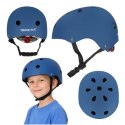 Kask rowerowy dla dziecka Trike Fix dziecięcy regulowany LED M 55-58cm granatowy
