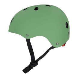 Kask rowerowy dla dziecka Trike Fix dziecięcy regulowany LED M 55-58cm zielony ciemny