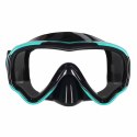 Maska do snurkowania okulary rurka fajka zestaw niebiesko-czarny