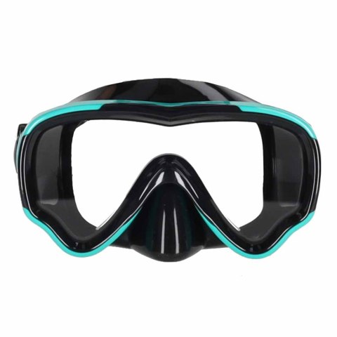 Maska do snurkowania okulary rurka fajka zestaw niebiesko-czarny