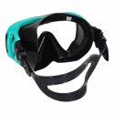 Maska do snurkowania okulary rurka fajka zestaw niebiesko-czarny