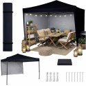 Pawilon ogrodowy LUARO namiot imprezowy handlowy altana 3x3 m 3 ścianki