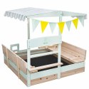 Piaskownica drewniana LULILO Vendo obracany daszek 360° zamykana ławki 120cm
