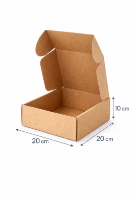 Pudełko fasonowe karton wykrojnikowy 200x200x100mm (wymiary wewnętrzne) 1 szt.