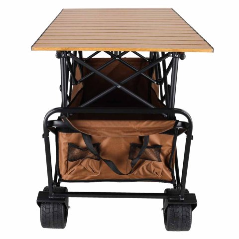 Wózek transportowy LUARO plażowy składany ze stolikiem 2w1