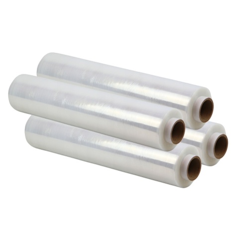 ZESTAW 4 x FOLIA STRETCH 2,5kg brutto/2kg netto 50 cm TRANSPARENT BEZBARWNA